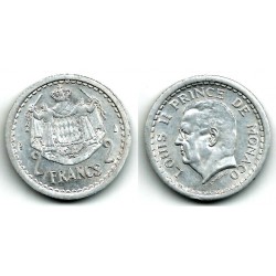 (121) Mónaco. 1943. 2 Francs (MBC)