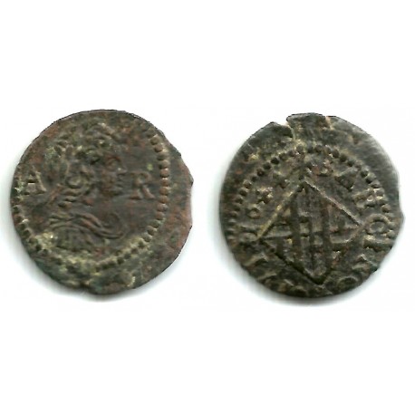 Luis XIV (Principado Catalán). 1644. Ardite (MBC-) Ceca de Barcelona