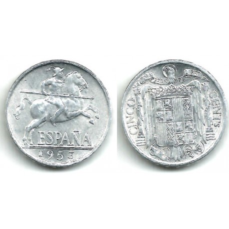 Estado Español. 1953. 5 Céntimos (EBC)