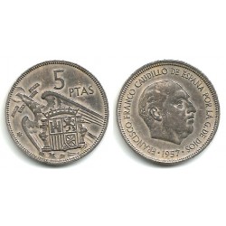 Estado Español. 1957*(63). 5 Pesetas (BC)