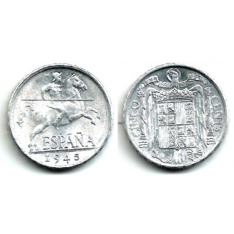 Estado Español. 1945. 5 Céntimos (EBC)