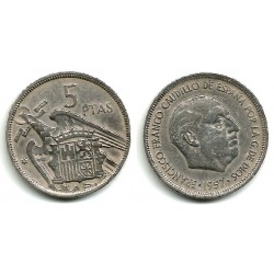 Estado Español. 1957*(59). 5 Pesetas (BC)