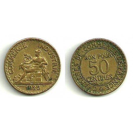 (884) Francia. 1923. 50 Centimes (MBC)