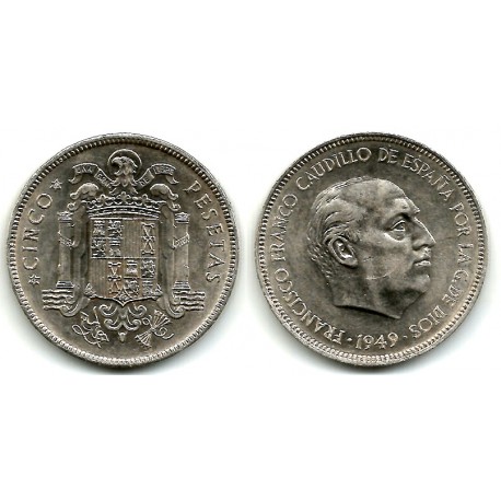 Estado Español. 1949*(19-49). 5 Pesetas (EBC)