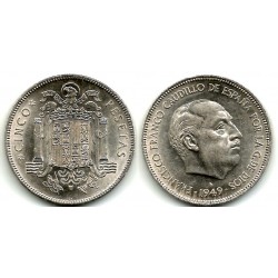 Estado Español. 1949*(19-49). 5 Pesetas (EBC)