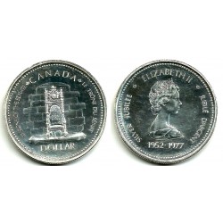 (118) Canadá. 1977. 1 Dollar (EBC+) (Plata)