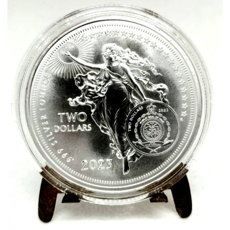 Niue. 2023. 2 Dollars (SC) (Plata)