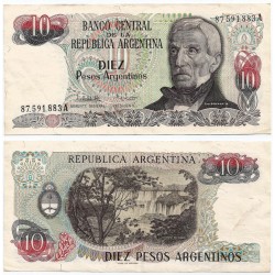 (313a) Argentina. 1983-84. 10 Pesos (MBC)