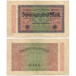 (85b) Imperio Alemán (Weimar). 1923. 20000 Mark (MBC)