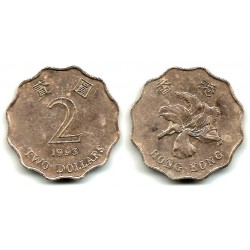 (64) Hong Kong. 1993. 2 Dollars (BC)