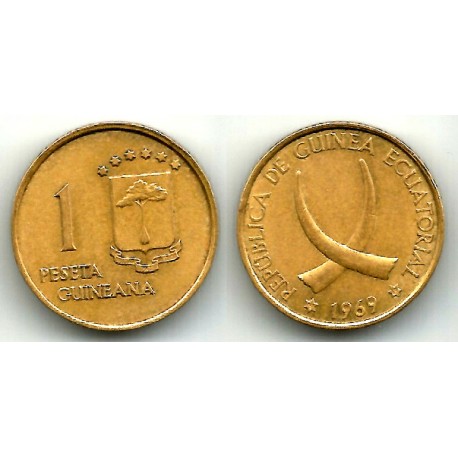 (1) Guinea Ecuatorial. 1969*(19-69). 1 Peseta (MBC)