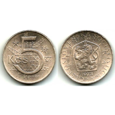 (60) Checoslovaquia. 1973. 5 Koruna (EBC)