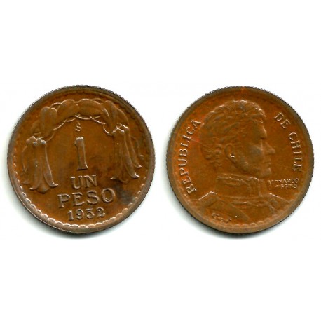 (179) Chile. 1952. 1 Peso (MBC)