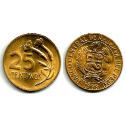 (246.2) Perú. 1968. 25 Centavos (EBC)