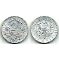 (2872) Austria. 1946. 2 Schilling (BC+)