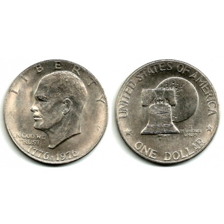 (206) Estados Unidos de América. 1976. 1 Dollar (MBC)