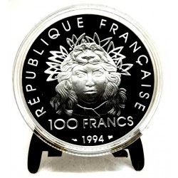 (1048) Francia. 1994. 100 Francs (Proof) (Plata)