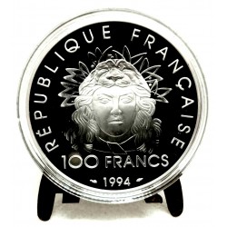 (1047) Francia. 1994. 100 Francs (Proof) (Plata)