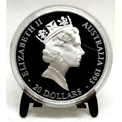 (219) Australia. 1993. 20 Dollars (Proof) (Plata)