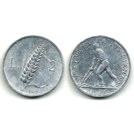 (88) Italia. 1948. 2 Lira (MBC)