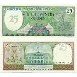 (127b) Surinam. 1985. 25 Gulden (SC)