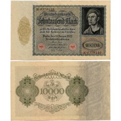 (71) Imperio Alemán (Weimar). 1922. 10000 Mark (EBC+)