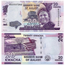 (63d) Malaui. 2017. 20 Kwacha (SC)