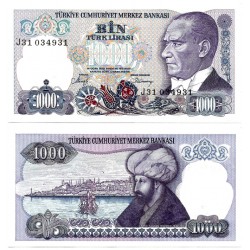 (196) Turquía. 1970. 1000 Lira (SC)