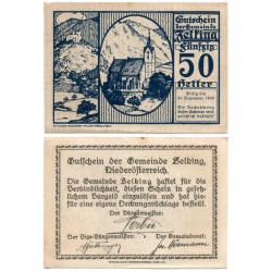 Zelting (Baja Austria). 1920. 50 Heller (EBC+)