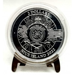 Niue. 2022. 2 Dollars (Proof) (Plata)