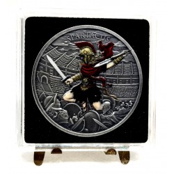 Guerreros Legendarios. Spartacus. 1 Onza (SC) (Plata)