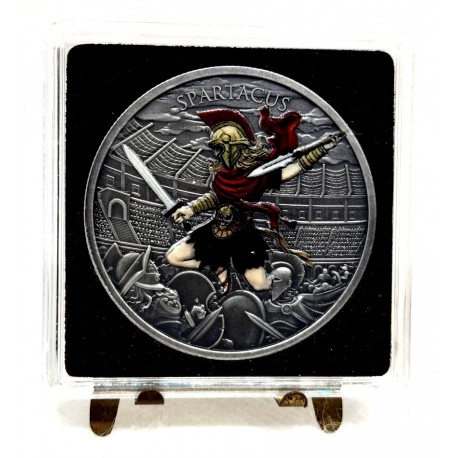 Guerreros Legendarios. Spartacus. 1 Onza (SC) (Plata)