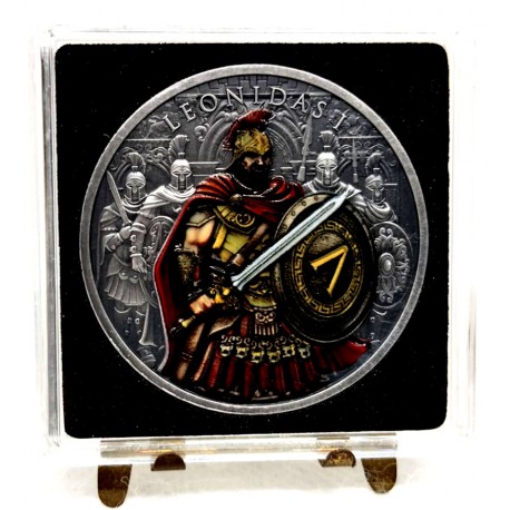 Guerreros Legendarios. Leonidas. 1 Onza (SC) (Plata)