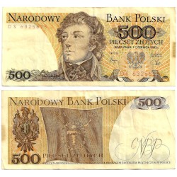 (145d) Polonia. 19822. 500 Zlotych (BC+) Manchas