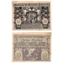 Hohenzell (Alta Austria). 1920. 10 Heller (EBC)