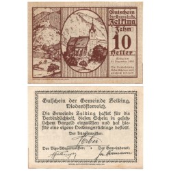 Zelting (Estiria). 1920. 10 Heller (EBC+)