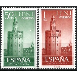 España. 1963. Serie Completa (Nuevo, con señal de fijasellos) Ayuda a Sevilla