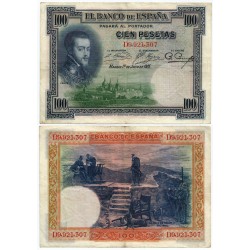 España. 1925. 100 Pesetas (MBC-) Serie D