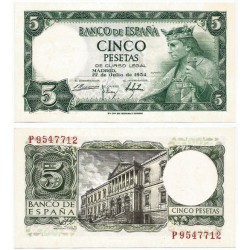 Estado Español. 1954. 5 Pesetas (SC-) Serie P
