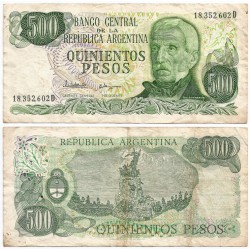 (303c) Argentina. 1977-82. 500 Pesos (BC-)