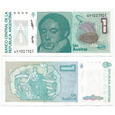 (323b) Argentina. 1985-89. 1 Austral (SC-)