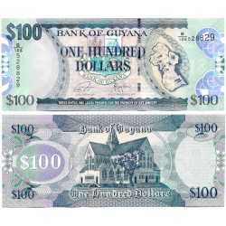 (36e) Guyana. 2002. 100 Dollars (SC)