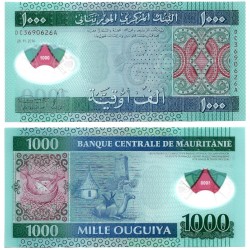(19) Mauritania. 2014. 1000 Ouguiya (SC)