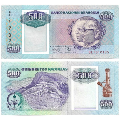 (128b) Angola. 1991. 500 Kwanzas (SC)