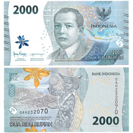 (W163) Indonesia. 2022. 2000 Rupiah (SC)