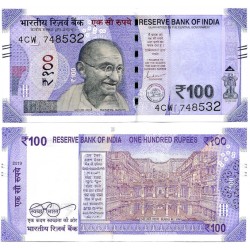 (112) India. 2019. 100 Rupees (SC)