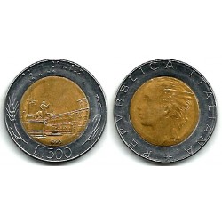 (111) Italia. 1990. 500 Lira (MBC)