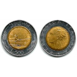 (111) Italia. 1989. 500 Lira (MBC)