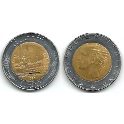 (111) Italia. 1991. 500 Lira (MBC+)