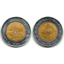 (111) Italia. 1992. 500 Lira (MBC)